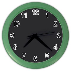 Simulated Black Carbon Fiber Steel Color Wall Clocks by PodArtist