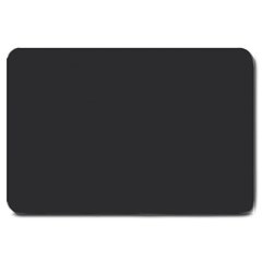 Simulated Black Carbon Fiber Steel Large Doormat  by PodArtist