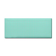 Tiffany Aqua Blue Candy Hearts On White Cosmetic Storage Cases
