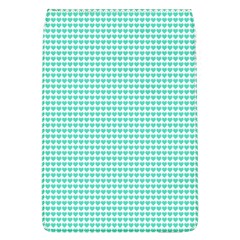 Tiffany Aqua Blue Candy Hearts On White Flap Covers (l)  by PodArtist