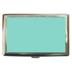 Tiffany Aqua Blue Puffy Quilted Pattern Cigarette Money Cases by PodArtist
