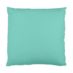 Tiffany Aqua Blue Puffy Quilted Pattern Standard Cushion Case (one Side) by PodArtist