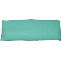 Tiffany Aqua Blue Puffy Quilted Pattern Body Pillow Case Dakimakura (two Sides) by PodArtist