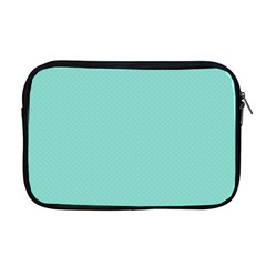 Tiffany Aqua Blue Puffy Quilted Pattern Apple Macbook Pro 17  Zipper Case by PodArtist