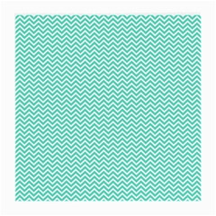 Tiffany Aqua Blue Chevron Zig Zag Medium Glasses Cloth