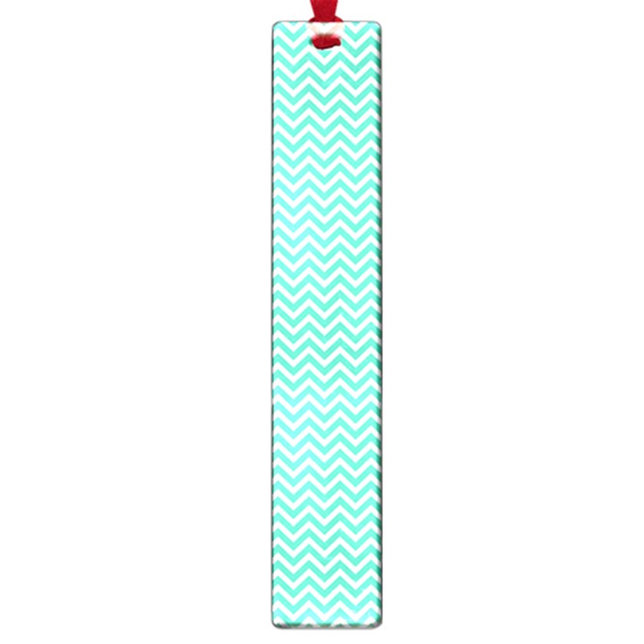 Tiffany Aqua Blue Chevron Zig Zag Large Book Marks