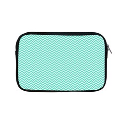 Tiffany Aqua Blue Chevron Zig Zag Apple Macbook Pro 13  Zipper Case