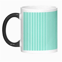 Classy Tiffany Aqua Blue Sailor Stripes Morph Mugs