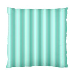 Classy Tiffany Aqua Blue Sailor Stripes Standard Cushion Case (one Side)