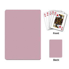 Baby Pink Stitched And Quilted Pattern Playing Card by PodArtist