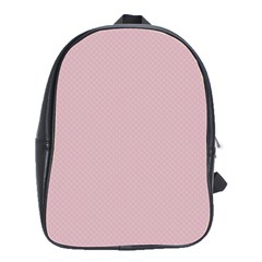 Baby Pink Stitched And Quilted Pattern School Bag (large) by PodArtist