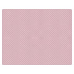 Baby Pink Stitched And Quilted Pattern Double Sided Flano Blanket (medium)  by PodArtist