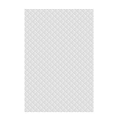 Bright White Stitched And Quilted Pattern Shower Curtain 48  X 72  (small)  by PodArtist