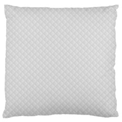 Bright White Stitched And Quilted Pattern Standard Flano Cushion Case (one Side) by PodArtist