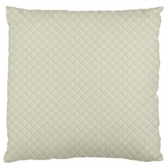 Rich Cream Stitched And Quilted Pattern Large Cushion Case (two Sides) by PodArtist