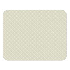Rich Cream Stitched And Quilted Pattern Double Sided Flano Blanket (large)  by PodArtist