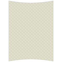 Rich Cream Stitched And Quilted Pattern Back Support Cushion by PodArtist