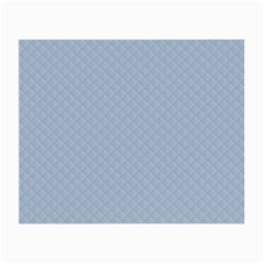 Powder Blue Stitched And Quilted Pattern Small Glasses Cloth by PodArtist
