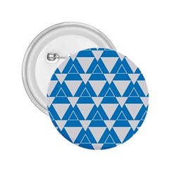 Blue & White Triangle Pattern  2 25  Buttons by berwies