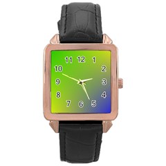 Pattern Rose Gold Leather Watch  by gasi