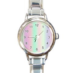 Pattern Round Italian Charm Watch by gasi