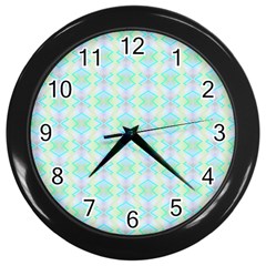 Pattern Wall Clocks (black) by gasi