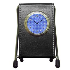 Pattern Pen Holder Desk Clocks by gasi