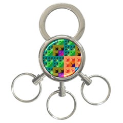 Pattern 3-ring Key Chains by gasi