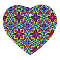 Pattern Heart Ornament (two Sides) by gasi