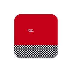 Racing Team Rubber Square Coaster (4 Pack)  by gasi