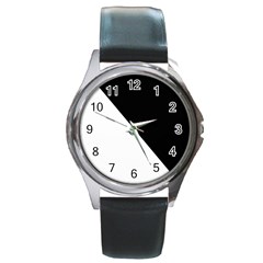 Pattern Round Metal Watch by gasi