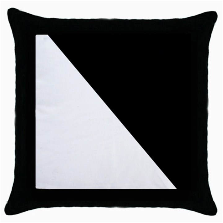 Pattern Throw Pillow Case (Black)