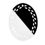 Pattern Oval Filigree Ornament (Two Sides) Back