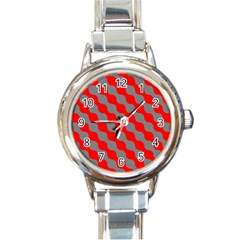 Pattern Round Italian Charm Watch by gasi