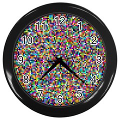 Pattern Wall Clocks (black) by gasi