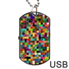 Pattern Dog Tag Usb Flash (two Sides) by gasi