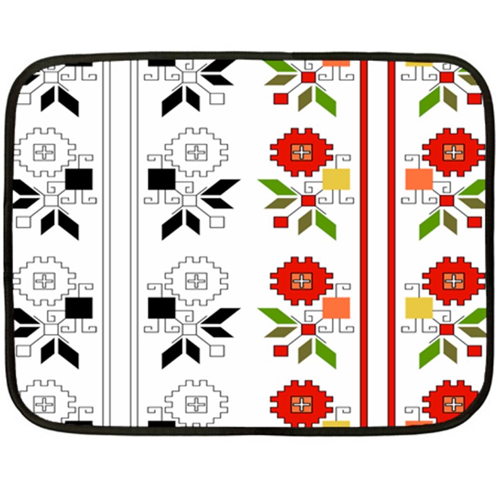 Bulgarian Folk Art Folk Art Double Sided Fleece Blanket (Mini) 