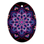 Mandala Circular Pattern Oval Ornament (Two Sides) Front