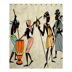 Man Ethic African People Collage Shower Curtain 60  X 72  (medium)  by Celenk