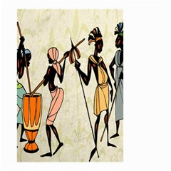 Man Ethic African People Collage Small Garden Flag (two Sides) by Celenk