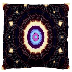 Mandala Art Design Pattern Large Flano Cushion Case (two Sides) by Celenk