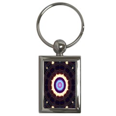 Mandala Art Design Pattern Key Chains (rectangle)  by Celenk