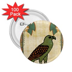 Egyptian Paper Papyrus Bird 2 25  Buttons (100 Pack)  by Celenk