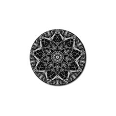 Mandala Psychedelic Neon Golf Ball Marker (4 Pack) by Celenk