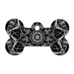 Mandala Psychedelic Neon Dog Tag Bone (one Side) by Celenk