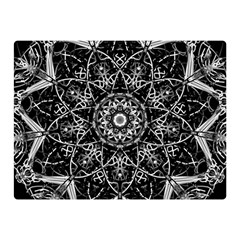 Mandala Psychedelic Neon Double Sided Flano Blanket (mini)  by Celenk