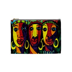 Ethnic Bold Bright Artistic Paper Cosmetic Bag (Medium) 