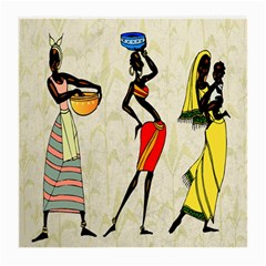 Woman Ethic African People Collage Medium Glasses Cloth (2-side) by Celenk
