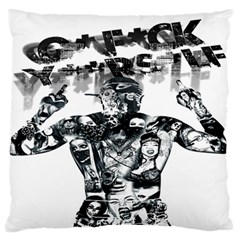 Black Music Urban Swag Hip Hop Large Flano Cushion Case (two Sides) by Celenk