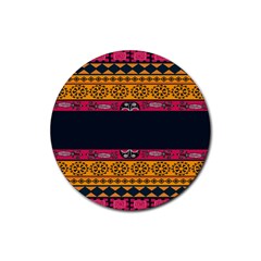 Pattern Ornaments Africa Safari Rubber Coaster (round) 